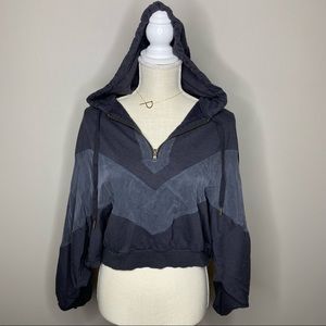 PINK Victoria’s Secret Grey Crop Hoodie Jacket